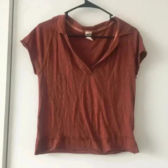 Free People cropped rust top - Picture 1 of 5